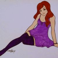 Purple summer dress