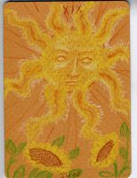 The Sun colored sketch