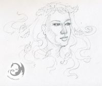 Leaves in her Hair