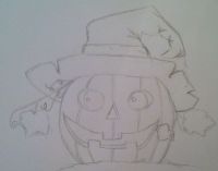 Whimsical Jack o Lantern