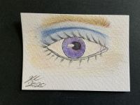 Purple Eye Blue Eyeshadow