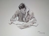 Study hard at the midnight