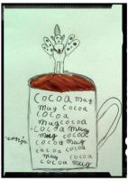 Fairy sipping hot cocoa