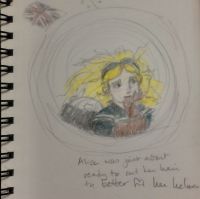 Alice through the station glass