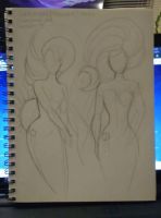 Sun and Moon Twin Mermaids