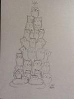 Cats in a Christmas Tree