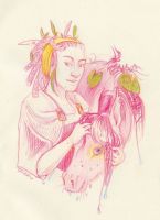 Kelpie and swamp druid