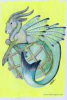 Capricorn and Fishing float