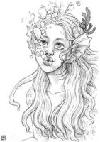 Mermaid Blowing Bubbles