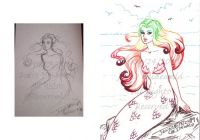 Autumn Colored Mermaid