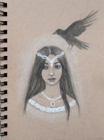 The enchantress and her raven