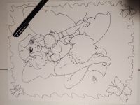 Fairy in Multicolor Stockings