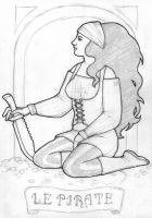 Art nouveau style pirate