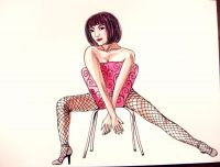on the chair