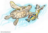 Turtle and mermaid