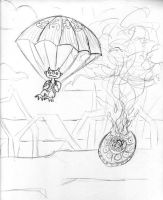 Crash landing