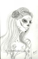 Sugar Skull Pin Up