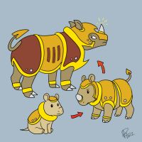 Electric Rhino Fakemon