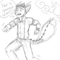 Run Steampunk Fox Dragon Boy, Run!