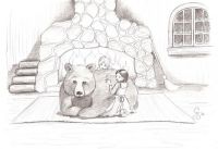 Snow and Rose with Bear