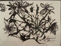 abstract art: flowers