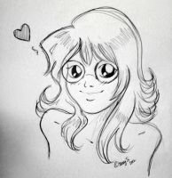 maganeko (cute glasses girl)
