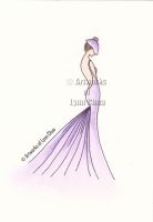 Lavender Wedding Dress