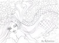 Mermaid beneath the pretty stars