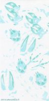 Pawprints in snow