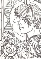 A Rose is a Rose ( ATC) - inked