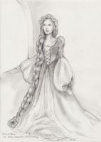Rapunzel on her wedding day