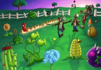 Plants vs Zombies Front Lawn