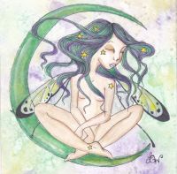 stars entwined in her hair