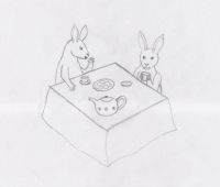 bunny tea time