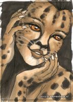 Cheetah facepaint