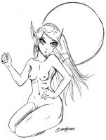 a female wood elf