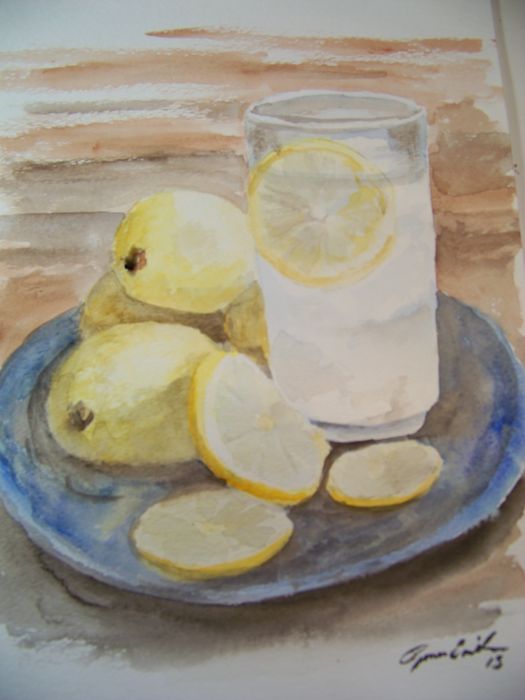 Ice water with lemon by Renee Erickson
