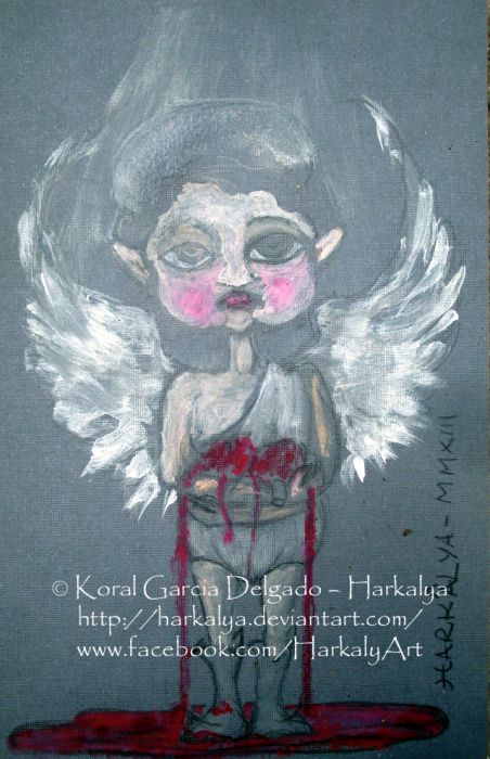 Bleeding Hearts Angel by Harkalya Reveur