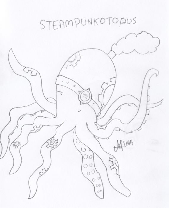 Steampunktopus by Uneide