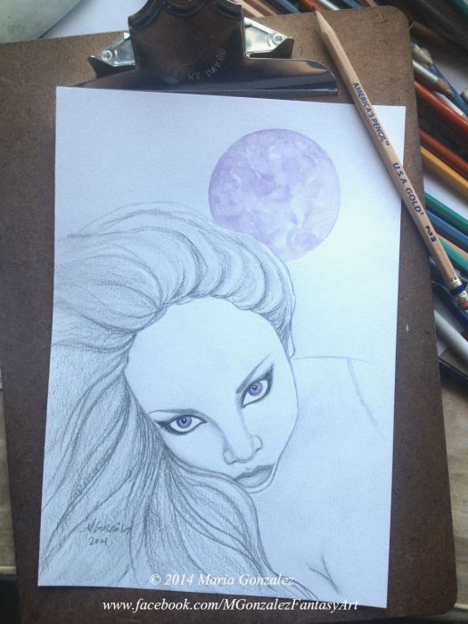 Violet Moon by Maria Gonzalez