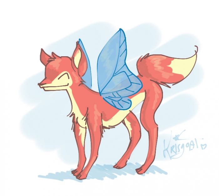 Fuzy Fairy Fox Friday! by Krisgoat 