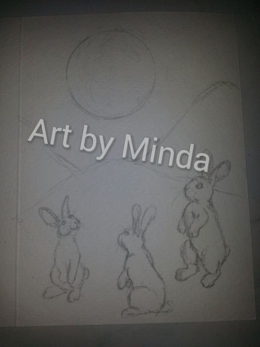Rabbit Moon-Moondance! by Minda