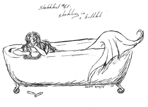 Sketching in the Bathtub by F.A. Marti