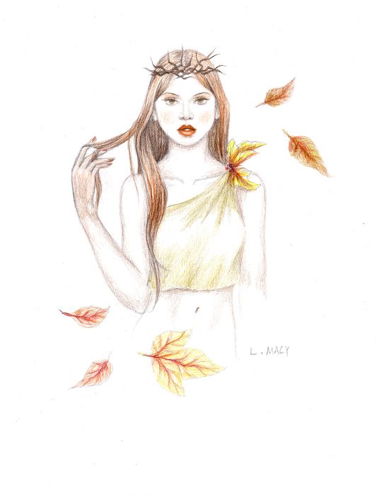 When autumn leaves fall, you'll hear her call by Laura Macy