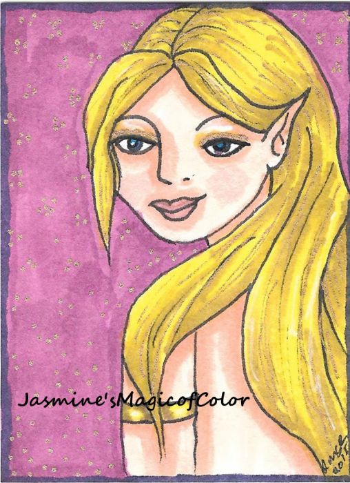 Golden Beauty by Jasmines Magic of Color