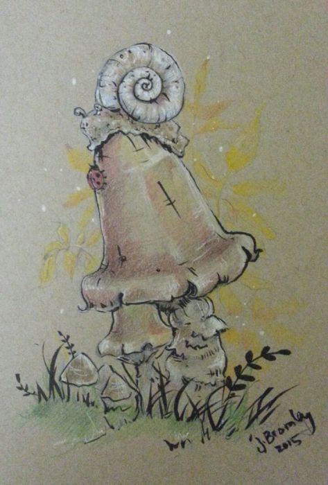 Snail & Mushroom by Joanna Bromley