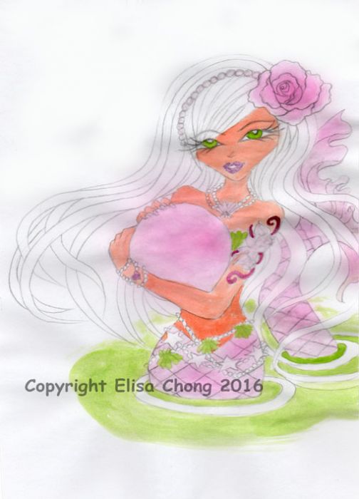 Pink Pearl Mermaid by Elisa Chong