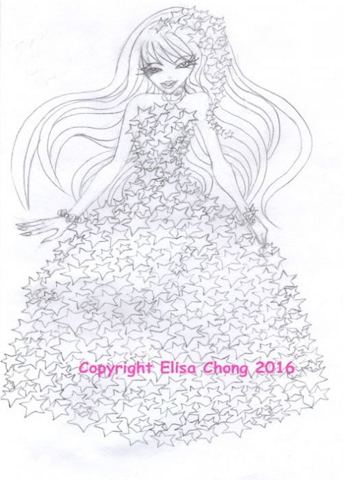 Pretty Stars Dress by Elisa Chong
