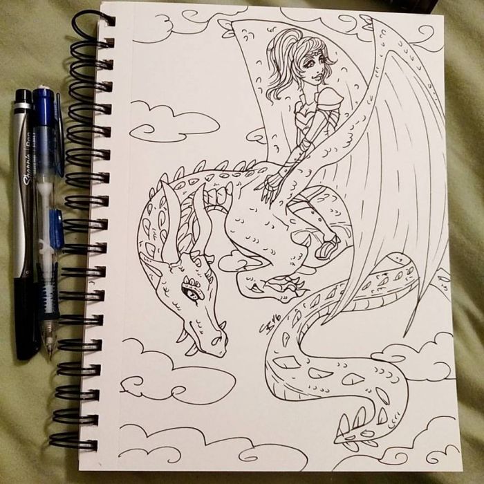 Dragon Rider by Geeky Bat