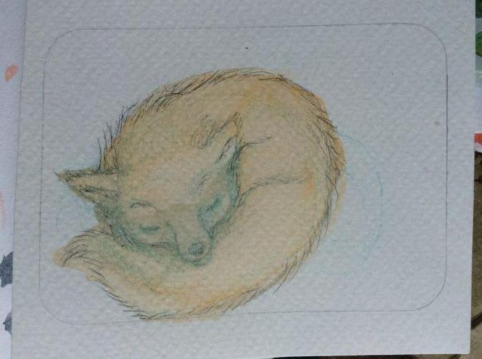 Sleeping fox by Natta